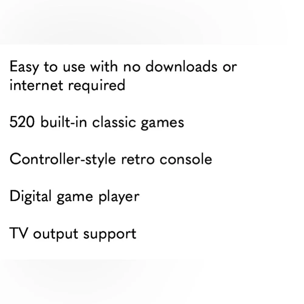 P5 Retro Blue Handheld Game Console Controller - 520 Built-In Classic Games $249